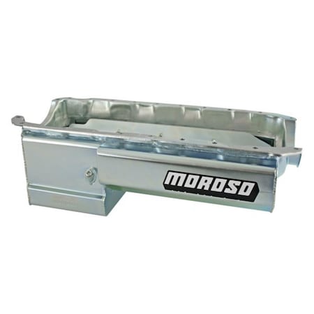 Moroso Oil Pan Big Block Chevrolet Eliminator with Partd Try, Clear Zinc MOR21048
